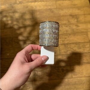 Silver Rhinestone Wallflower Plug